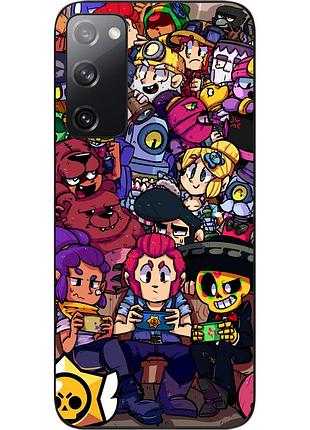 Чехол силиконовый epik для samsung galaxy s20 fe с картинкой бравл персонажи