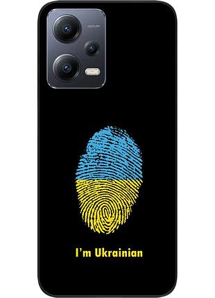 Силіконовий чохол для xiaomi redmi note 12 5g з картинкою відбиток