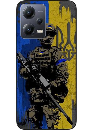 Силиконовый чехол для xiaomi redmi note 12 5g с картинкой зсу