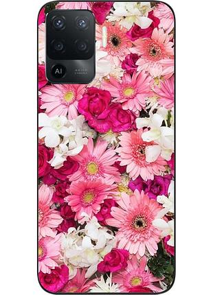 Силиконовый чехол бампер epik для oppo a94 4g с картинкой нежные цветы