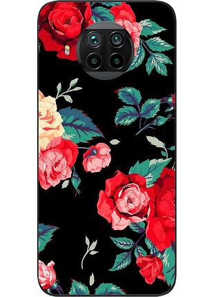 Силиконовый чехол для xiaomi mi 10t lite с картинкой красные розы