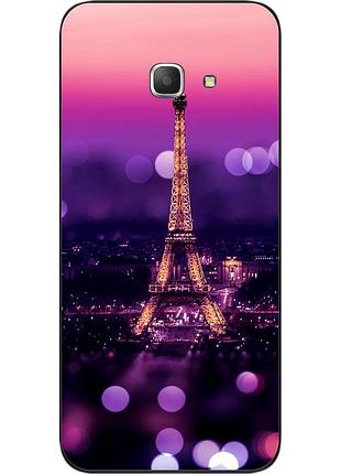 Бампер силиконовый чехол для samsung j5 prime galaxy g570 с картинкой париж ночью