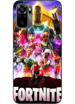 Силіконовий чохол для xiaomi redmi note 10s з картинкою гра фортнайт