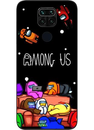 Силіконовий чохол для xiaomi redmi note 9 з картинкою among us