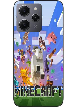 Оригинальный чехол для xiaomi redmi 12 с картинкой майнкрафт