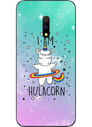 Силиконовый чехол для realme x с картинкой единорог