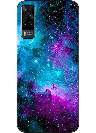 Чехол силиконовый для vivo y31 с картинкой космос