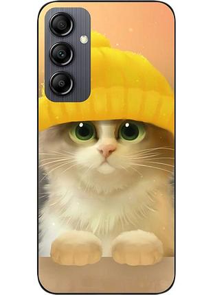 Силиконовый чехол для samsung galaxy a14 с картинкой кот