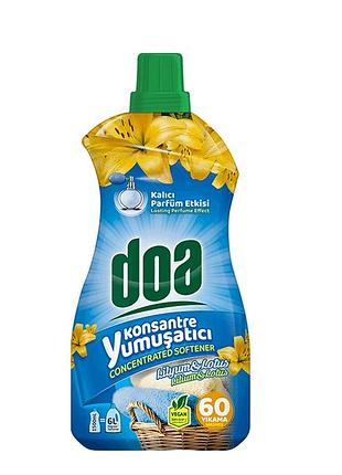 Кондиционер для стирки doa концентрированный лилия и лотос 1,5 л