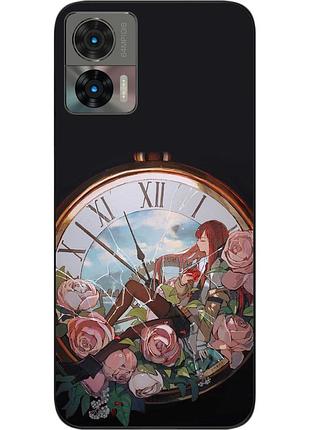 Силіконовий чохол epik для motorola edge 30 neo з картинкою курісу в годиннику