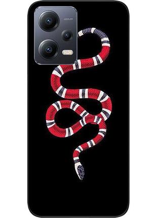 Силиконовый чехол для xiaomi redmi note 12 5g с картинкой змея