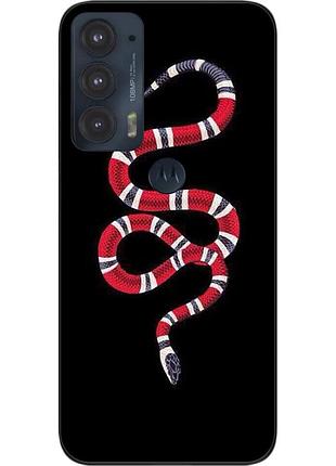 Силіконовий чохол epik для motorola edge 20 з картинкою змія