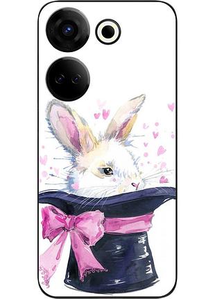 Чехол силиконовый epik для tecno camon 20 pro 4g с картинкой кролик