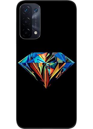Силиконовый чехол бампер epik для oppo a54 5g с картинкой бриллиант