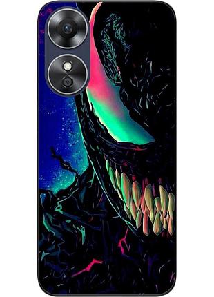 Силиконовый чехол epik для oppo a17 с картинкой яркий веном