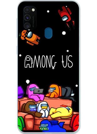 Силиконовый чехол для samsung m30s galaxy m307f с картинкой among us