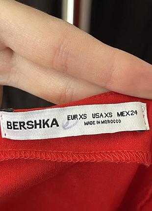 Міні сукня червона bershka 2
