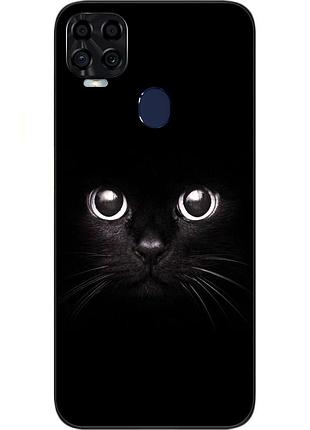 Чехол силиконовый для zte blade v2020 с картинкой мордочка
