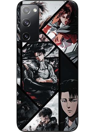 Силиконовый чехол бампер epik для samsung galaxy s20 fe с картинкой леви атака титанов