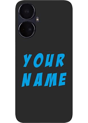 Именной чехол epik для realme 10 pro plus бампер с именем печать на чехле