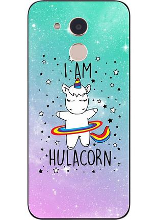 Силиконовый чехол для huawei honor 6a с картинкой единорог