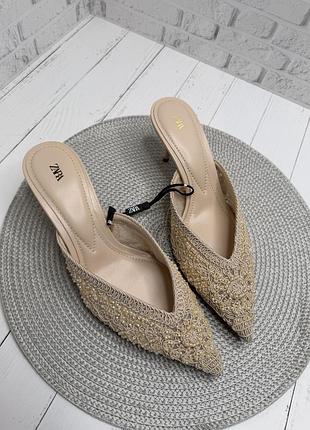 Мюлі zara 39 розмір 6