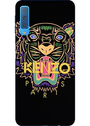 Силиконовый чехол для samsung a750f galaxy a7 2018 с картинкой kenzo