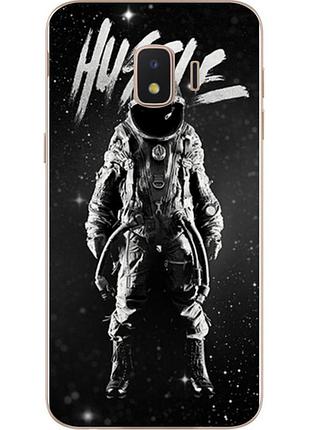 Силіконовий чохол з малюнком для samsung j2 core galaxy 2018 з картинкою космонавт hustle