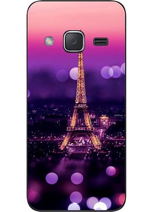 Бампер силіконовий чохол для samsung galaxy j2 j200 з картинкою париж вночі
