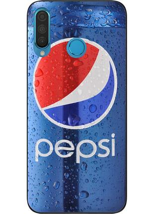 Силиконовый чехол для huawei p30 lite с картинкой pepsi