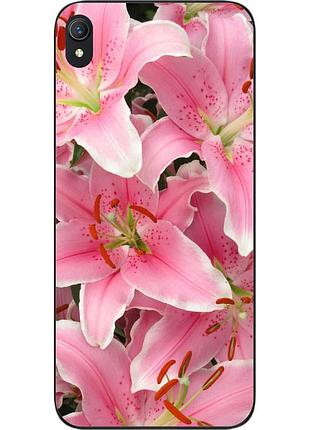 Силіконовий чохол для vivo y1s з картинкою лілії
