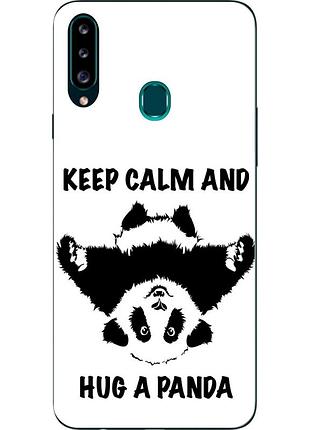 Силиконовый чехол для samsung a20s galaxy a207f с картинкой keep calm