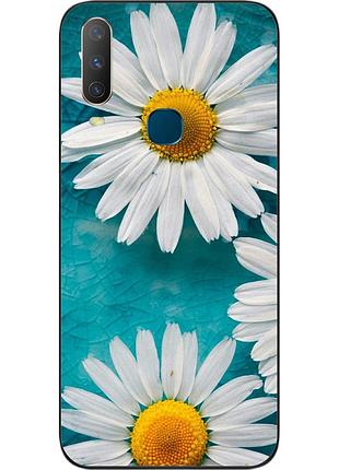Силіконовий чохол для vivo y15 з картинкою ромашки