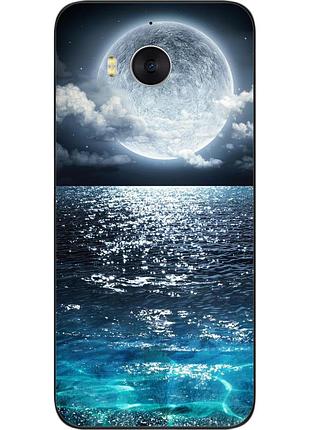 Чехол силиконовый для huawei y5 2017 с картинкой луна