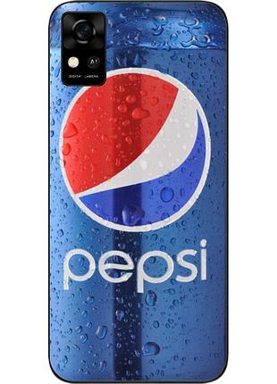 Силиконовый чехол для zte blade a31 с картинкой pepsi