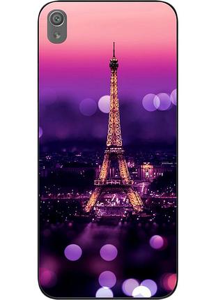 Бампер силиконовый чехол для sony xperia xa с картинкой париж ночью
