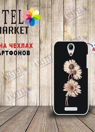Оригинальный чехол панель накладка для doogee y100x с картинкой цветы