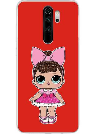 Чехол силиконовый для xiaomi redmi note 8 pro с картинкой кукла