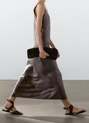 Льняное платье massimo dutti новые коллекции 4