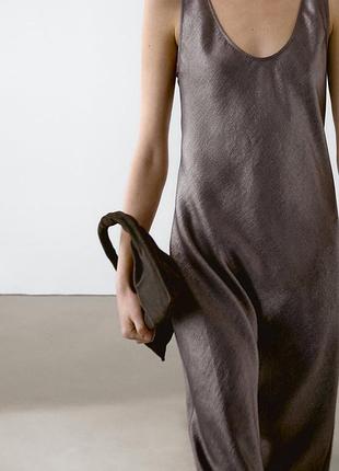 Льняное платье massimo dutti новые коллекции