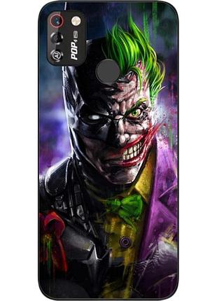 Силіконовий чохол для tecno pop 4 pro з картинкою two face