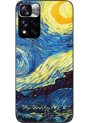 Оригінальний чохол epik для xiaomi redmi note 11 pro plus 5g з картинкою місячна ніч