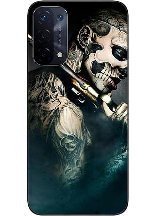 Бампер силиконовый чехол epik для oppo a54 5g с картинкой воин