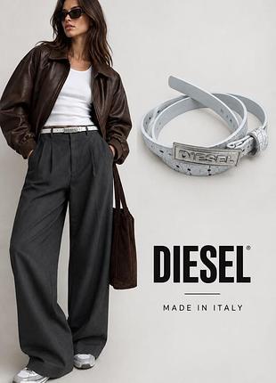 Diesel кожаный ремень made in italy, 100% leather