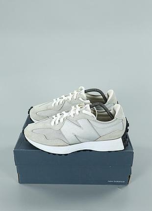 New balance 327 mens grey &amp; white мужские кроссовки