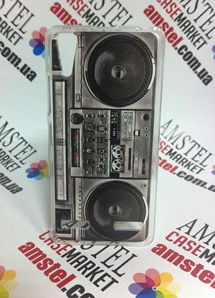 Силіконовий чохол для lenovo a6010 з картинкою - магнітофон
