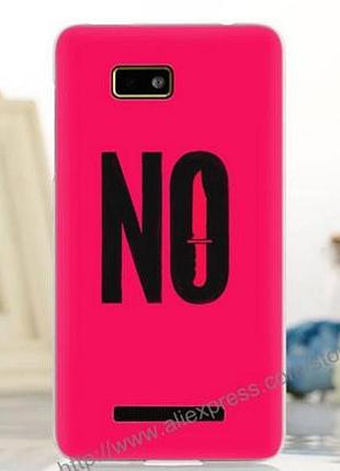 Силиконовый чехол накладка для htc desire 400 / one su t528w с картинкой no