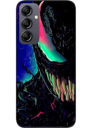 Силиконовый чехол для samsung galaxy a14 с картинкой яркий веном
