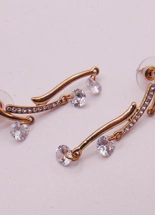 Серьги гвоздики с камнями nb 118