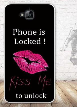 Оригинальный чехол панель накладка для huawei y6 pro с картинкой kiss me